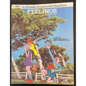 Vintage 1974 Sheet Music “Feelings” Recorded By Morris Albert and Andy Williams